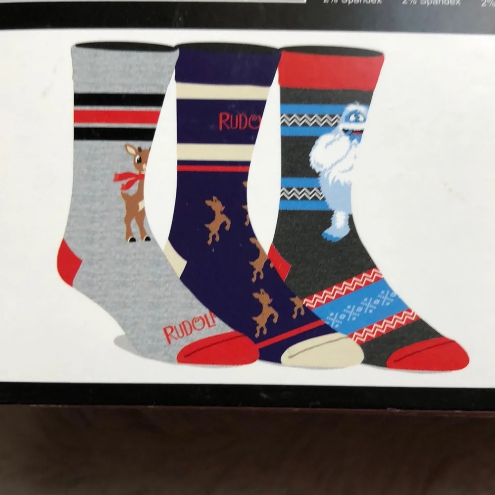Rudolph the Red Nosed Reindeer Men’s Crew Socks